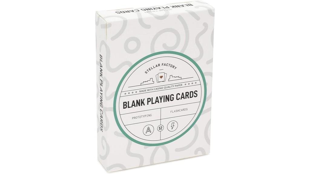 premium blank card deck