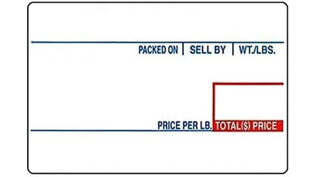 printing scale labels 58x40mm