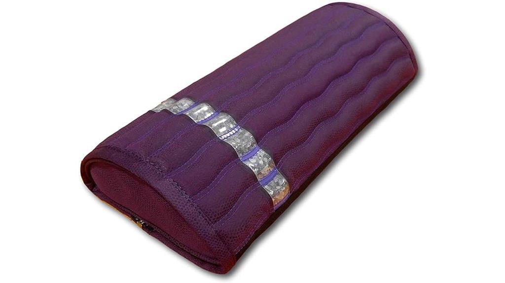 purple infrared amethyst pillow
