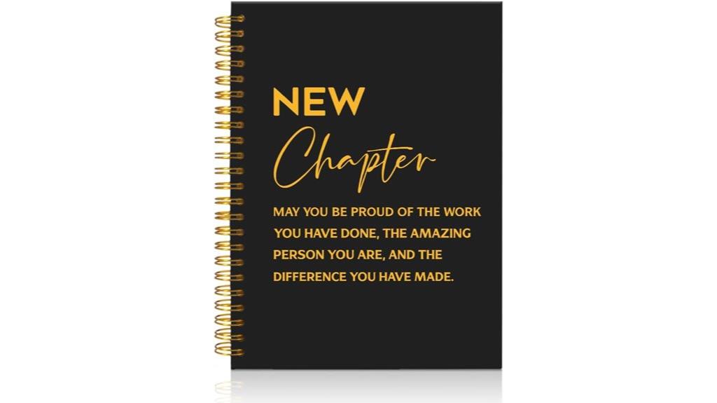 retirement office spiral notebook