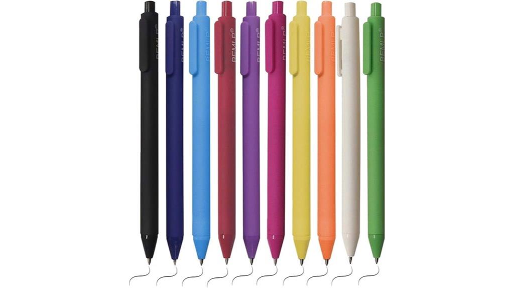 retractable gel pen set