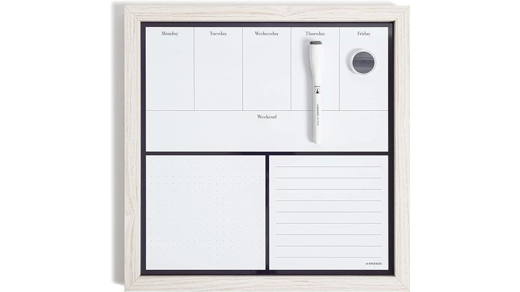 rustic weekly dry erase board