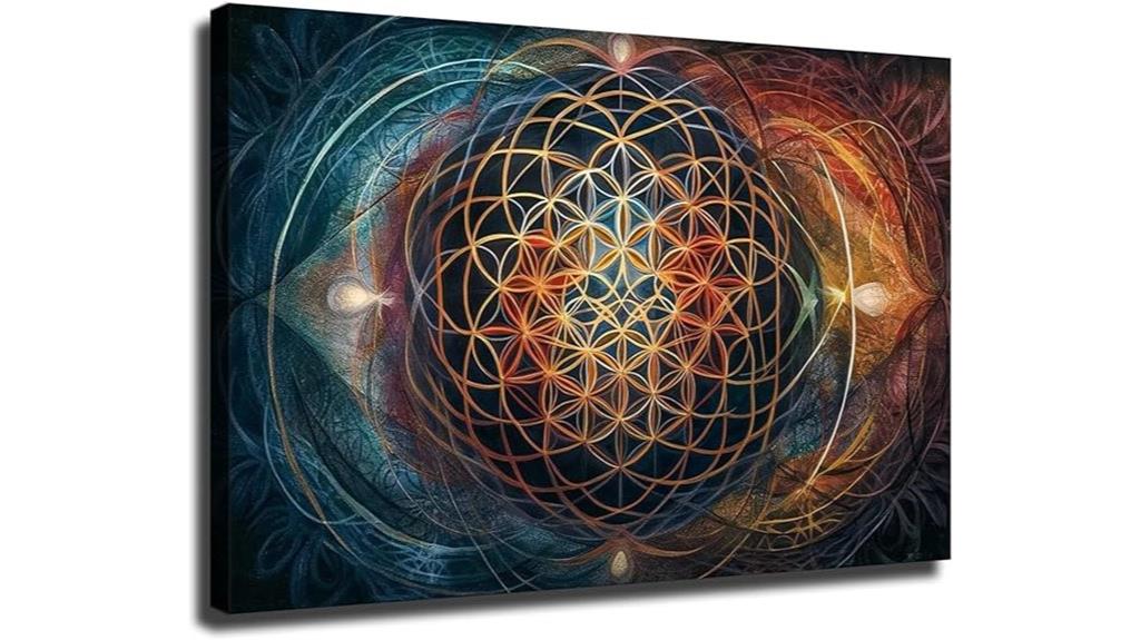 sacred geometry canvas art