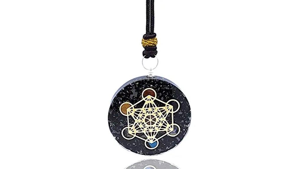 sacred geometry orgone pendant