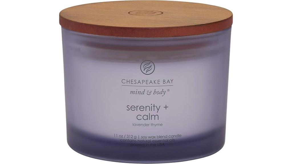serenity and calm candle