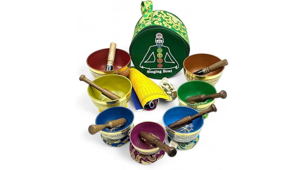 seven chakra singing bowls