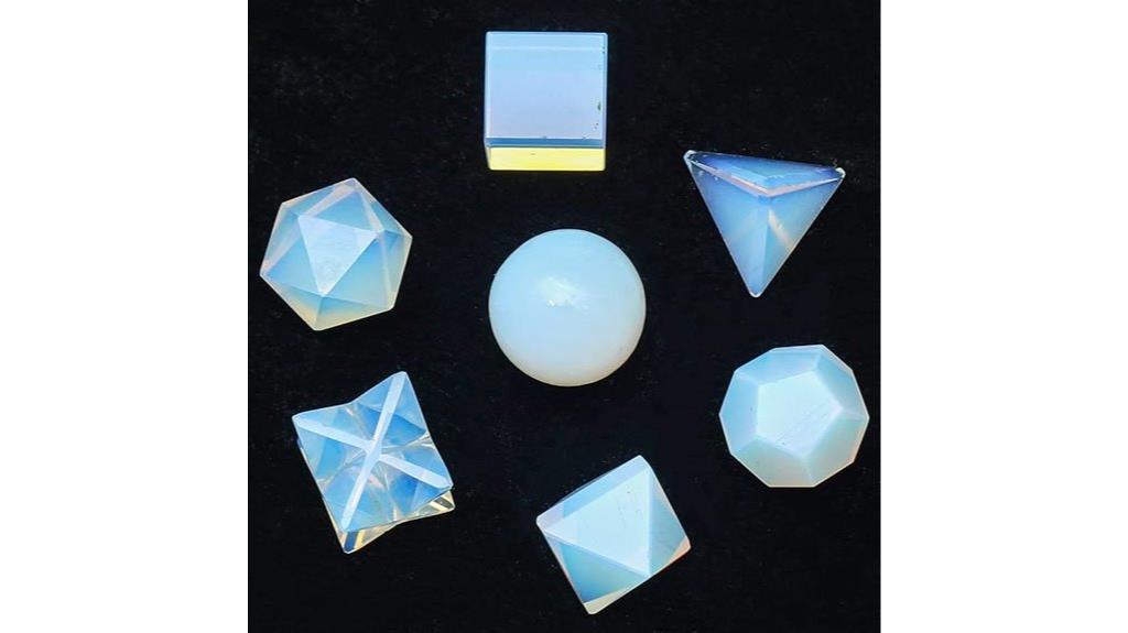 seven crystal geometric shapes