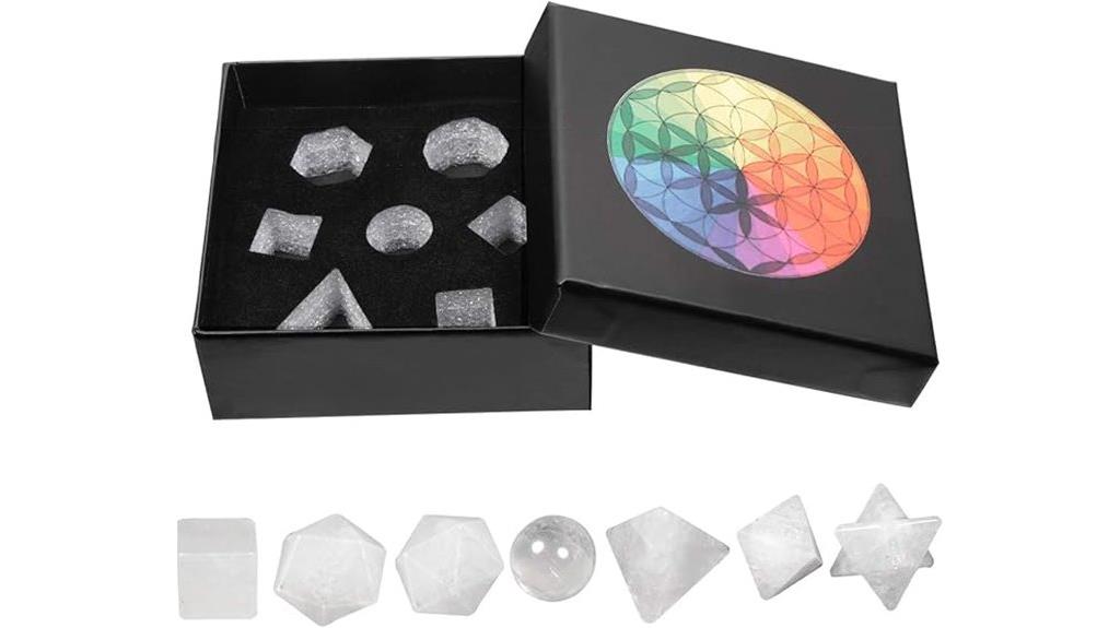 seven crystal healing shapes