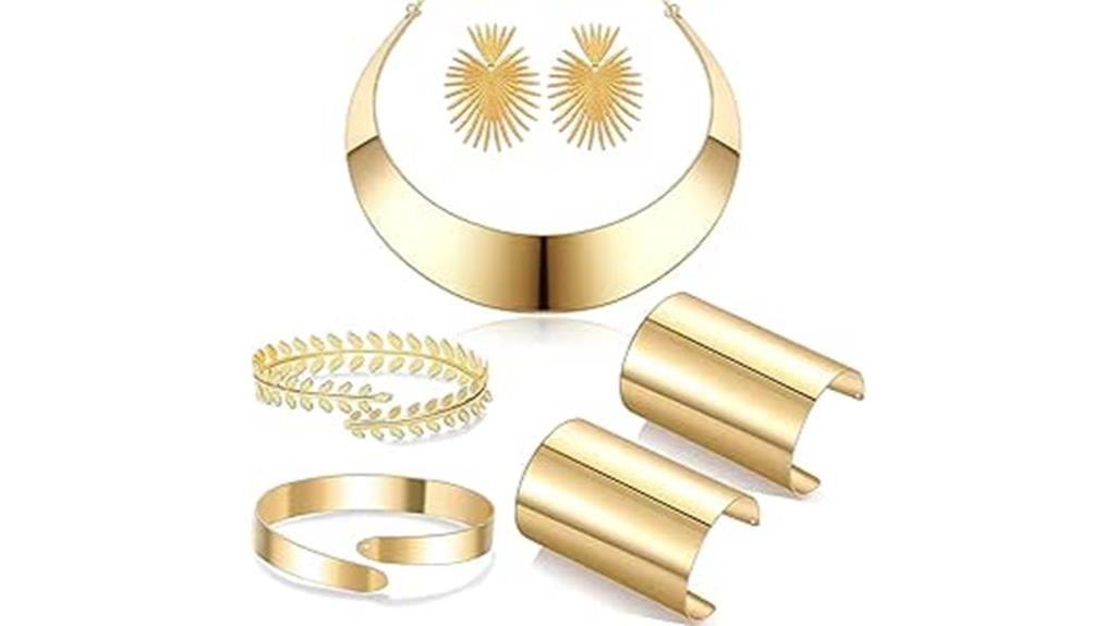seven piece african jewelry set