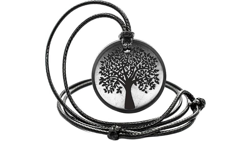 shungite sacred geometry pendant
