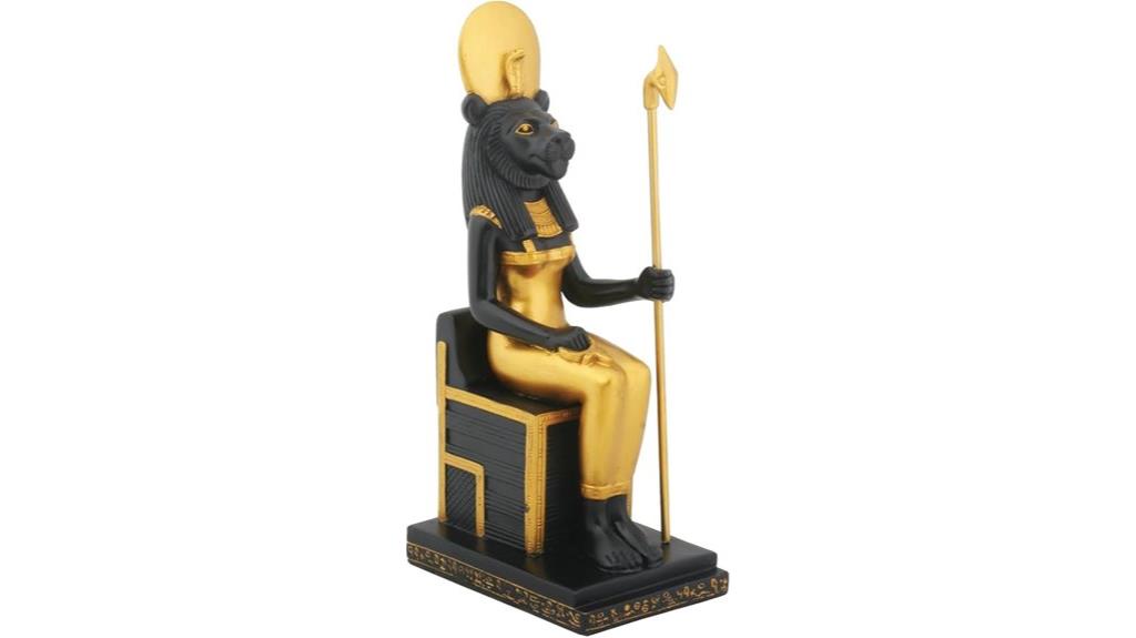 sitting sekhmet egypt figurine