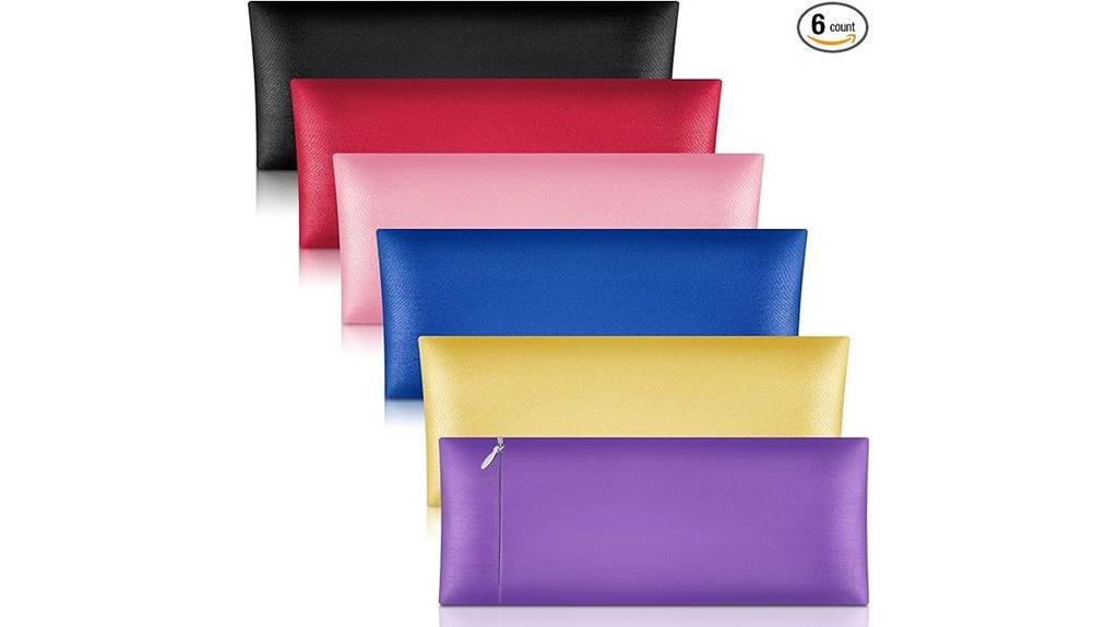 six satin eye pillowcases