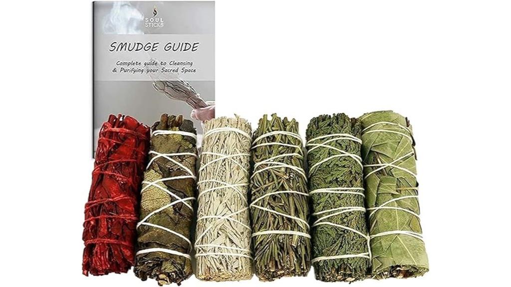 six smudge stick gift set