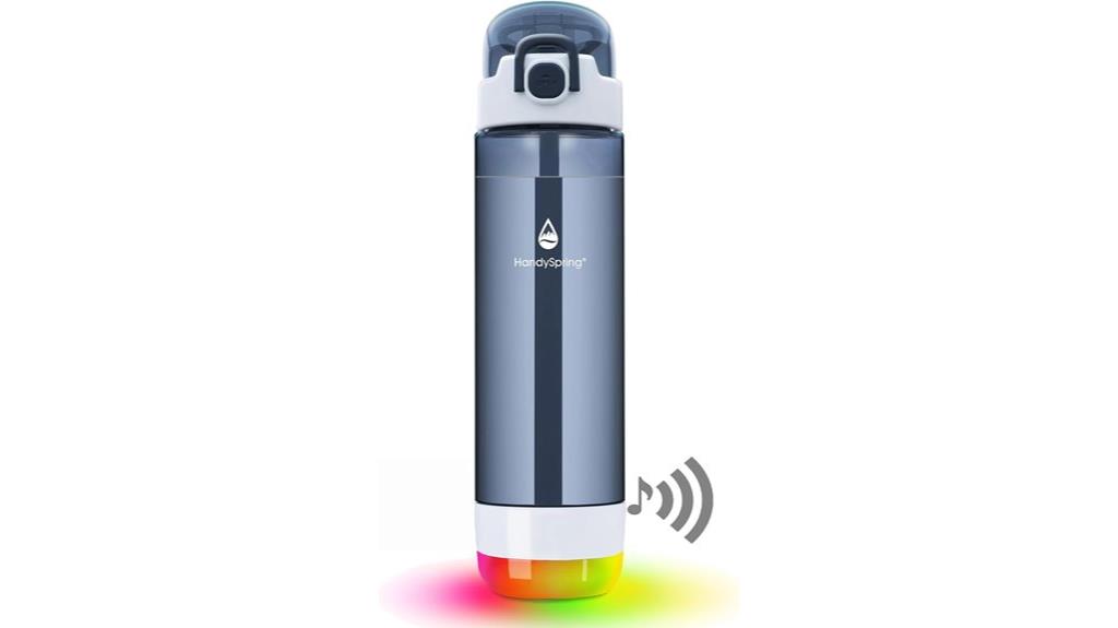 smart grey water bottle
