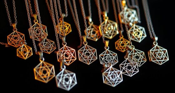 spiritual style metatron pendants