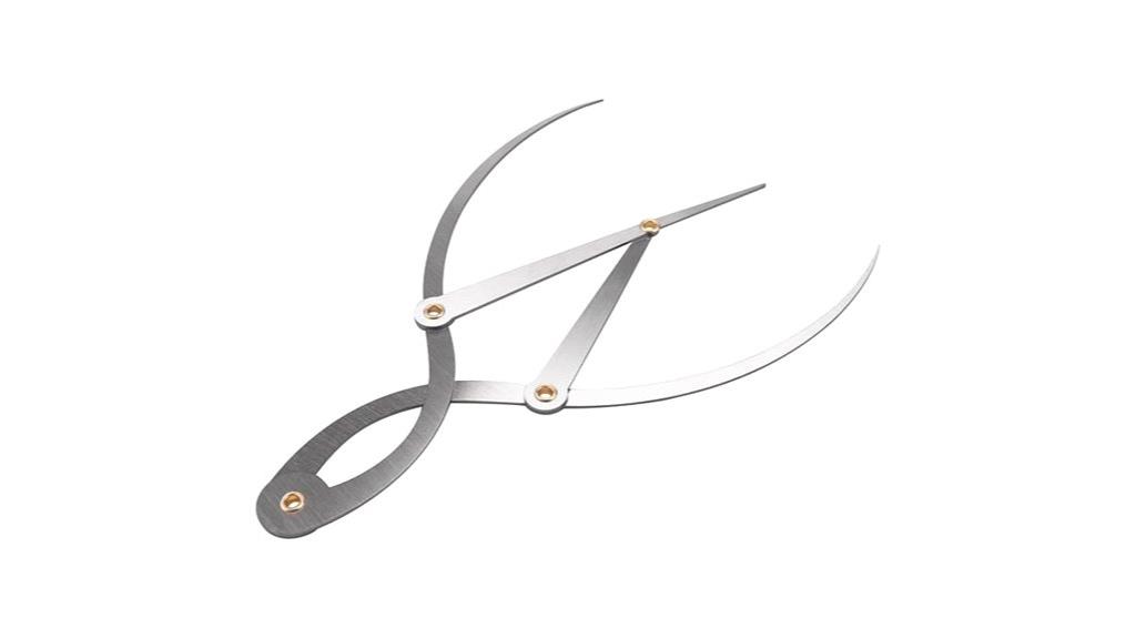 stainless steel eyebrow ruler
