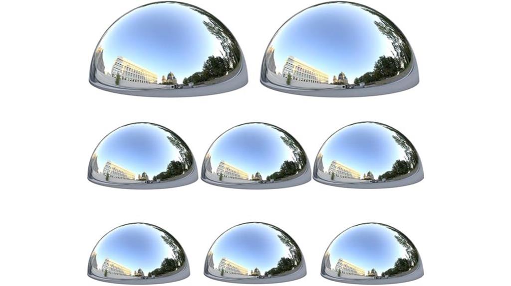 stainless steel garden globes