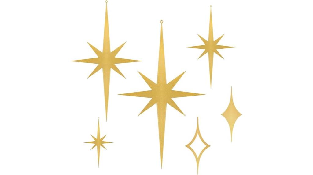 starburst wall decor set