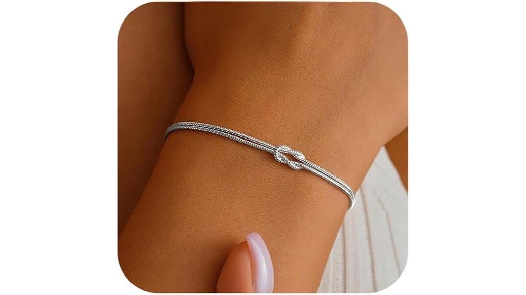 sterling silver infinity bracelet