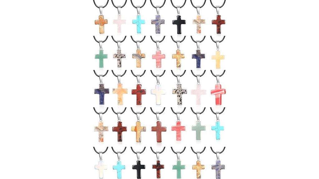 stone cross pendant charms