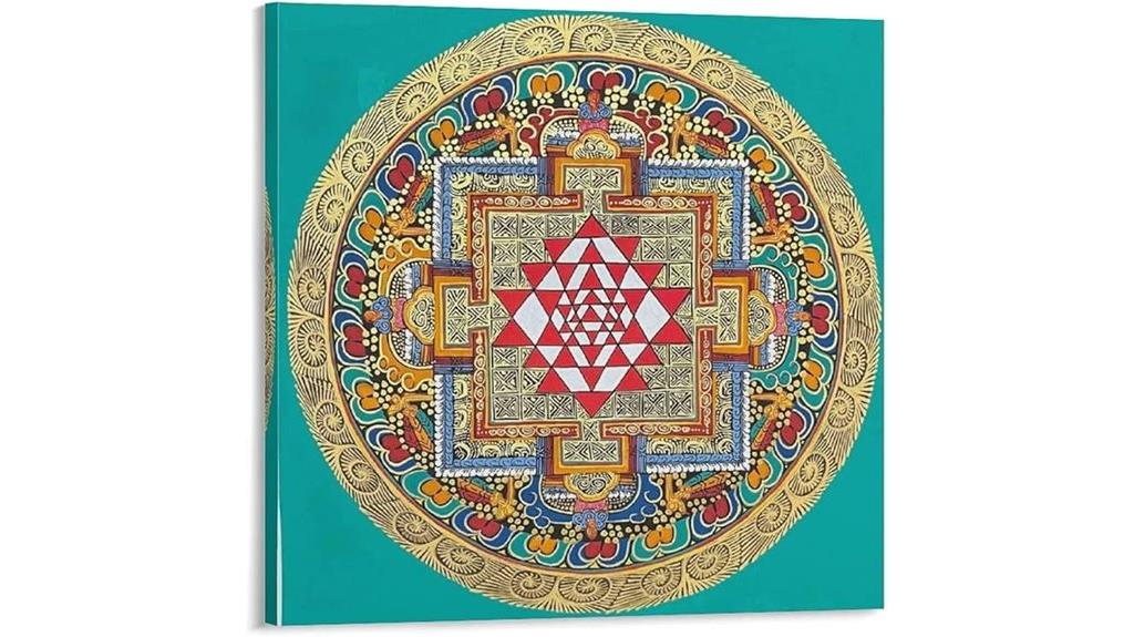 tibetan sri yantra art
