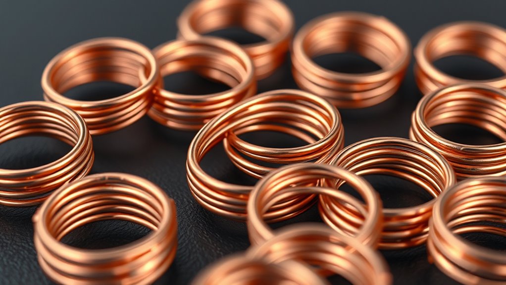 top copper toroidal coils