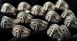 top silver eye ring collection