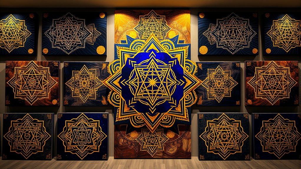 top sri yantra canvas art