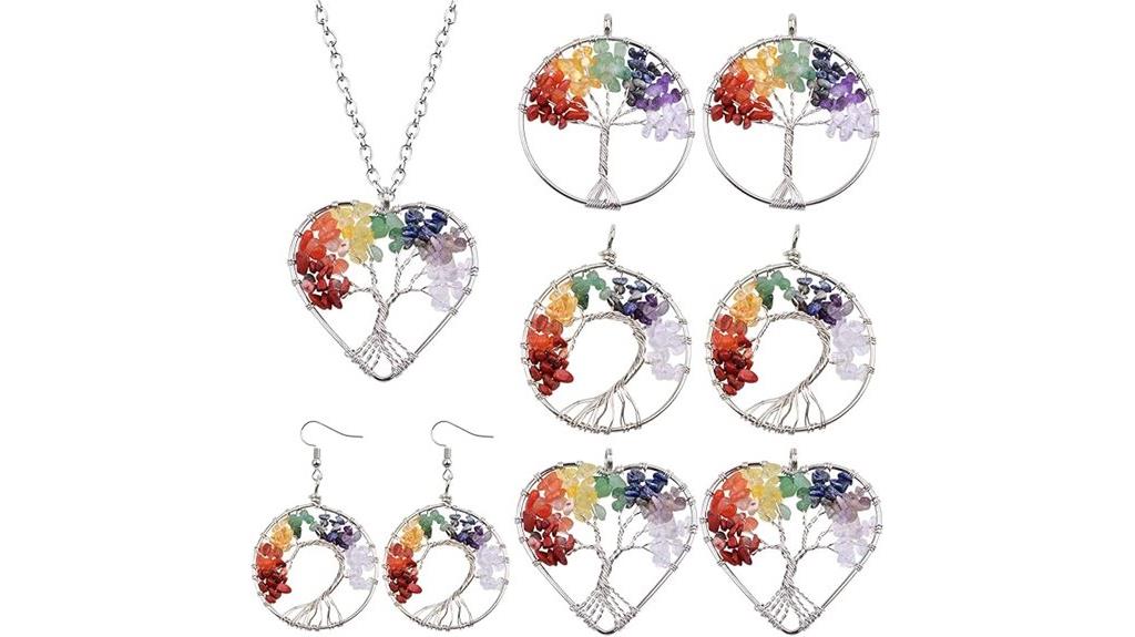 tree of life crystal charms