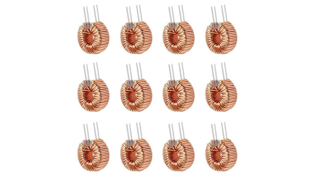 twelve toroid inductance coils