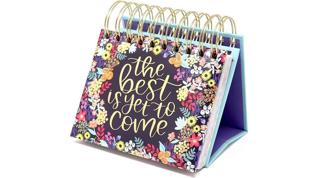 undated inspirational desk calendar