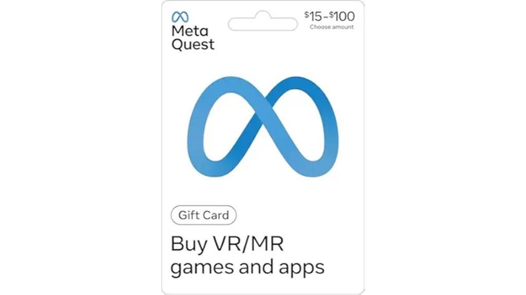 virtual reality gift card