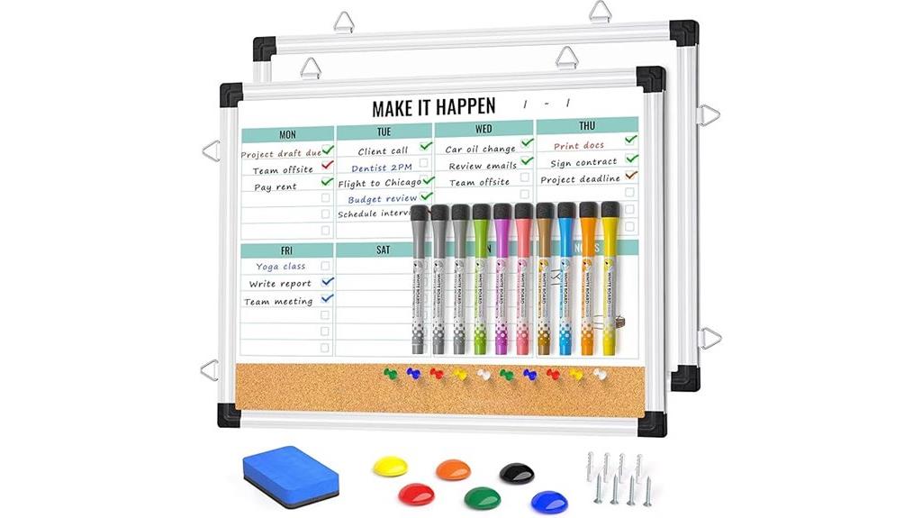 wall mounted weekly planner