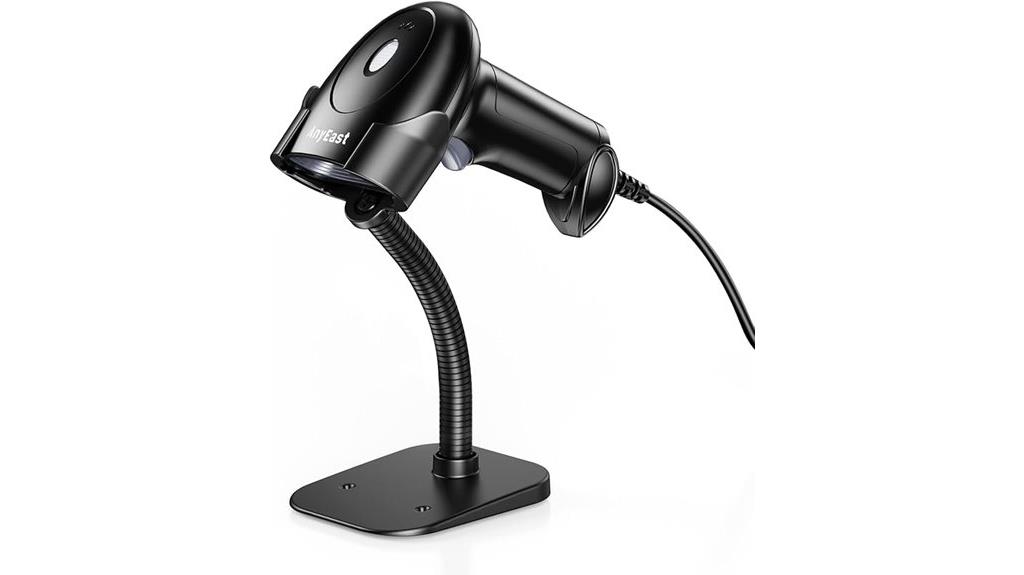 wired barcode scanner stand