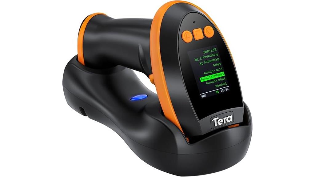 wireless barcode scanner with screen