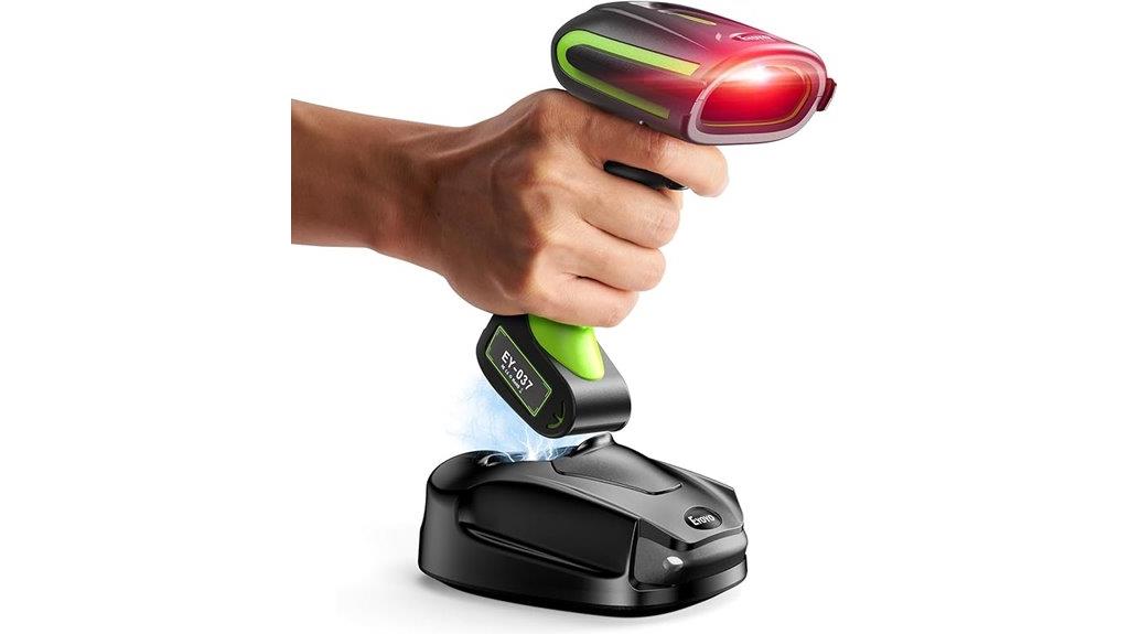 wireless charging barcode scanner
