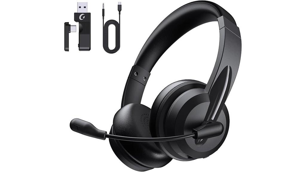 wireless work headset with noise canceling