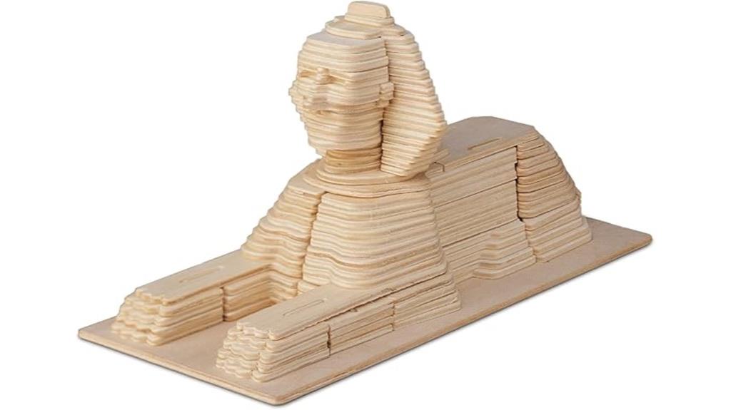 wooden sphinx puzzle kit