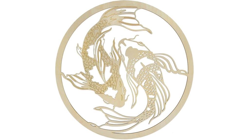 yin yang fish decor