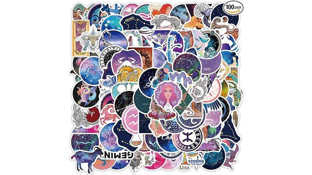 zodiac constellation vinyl stickers