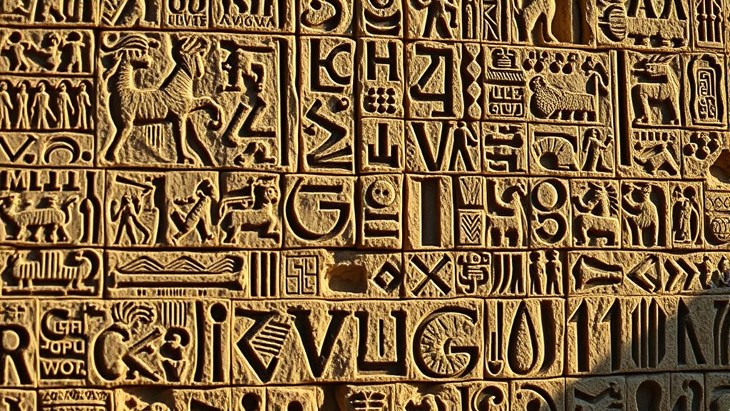ancient symbols representing language