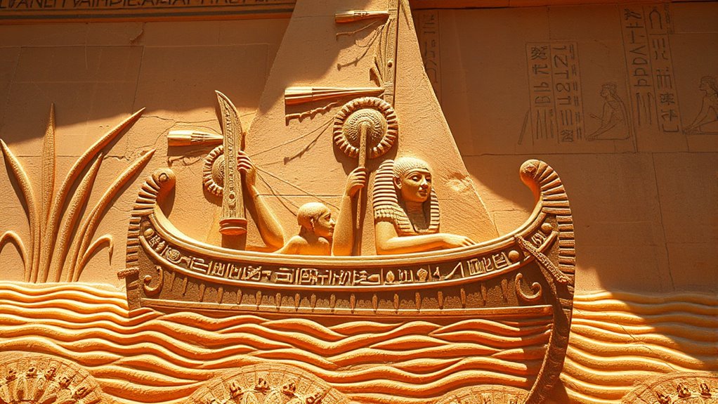 egyptian boats symbolize spirituality
