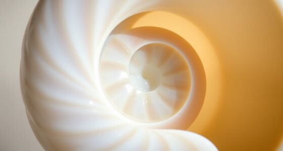 golden spiral nautilus shell