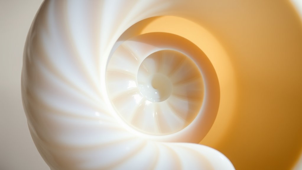 golden spiral nautilus shell