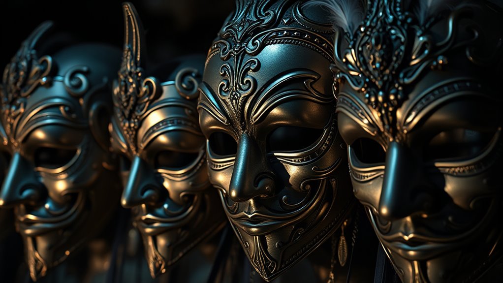 masks symbolize transformation and identity