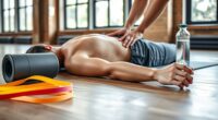 massage foam rolling stretching