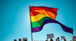 rainbow flag symbolizes pride