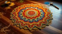 sacred temporary sand art