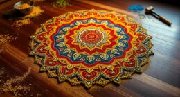 sacred temporary sand art