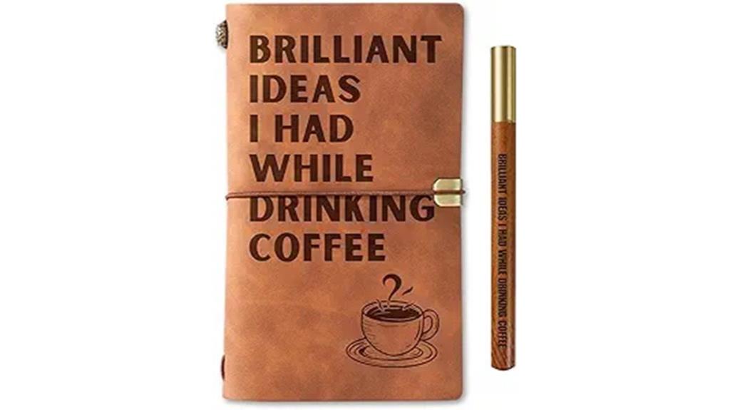 leather coffee lover s journal